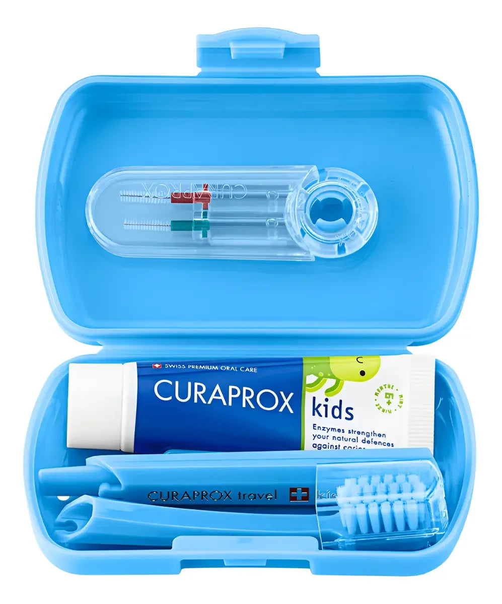 Curaprox Kids Travel Set Blue Cep. Kids+ Enzical 1450 Kids  Mint x 10ml