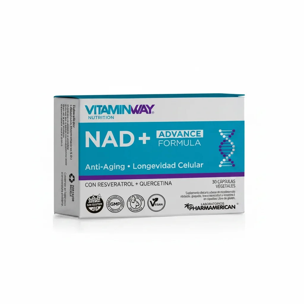 NAD + Resveratrol 30 cápsulas Vegano VITAMINWAY