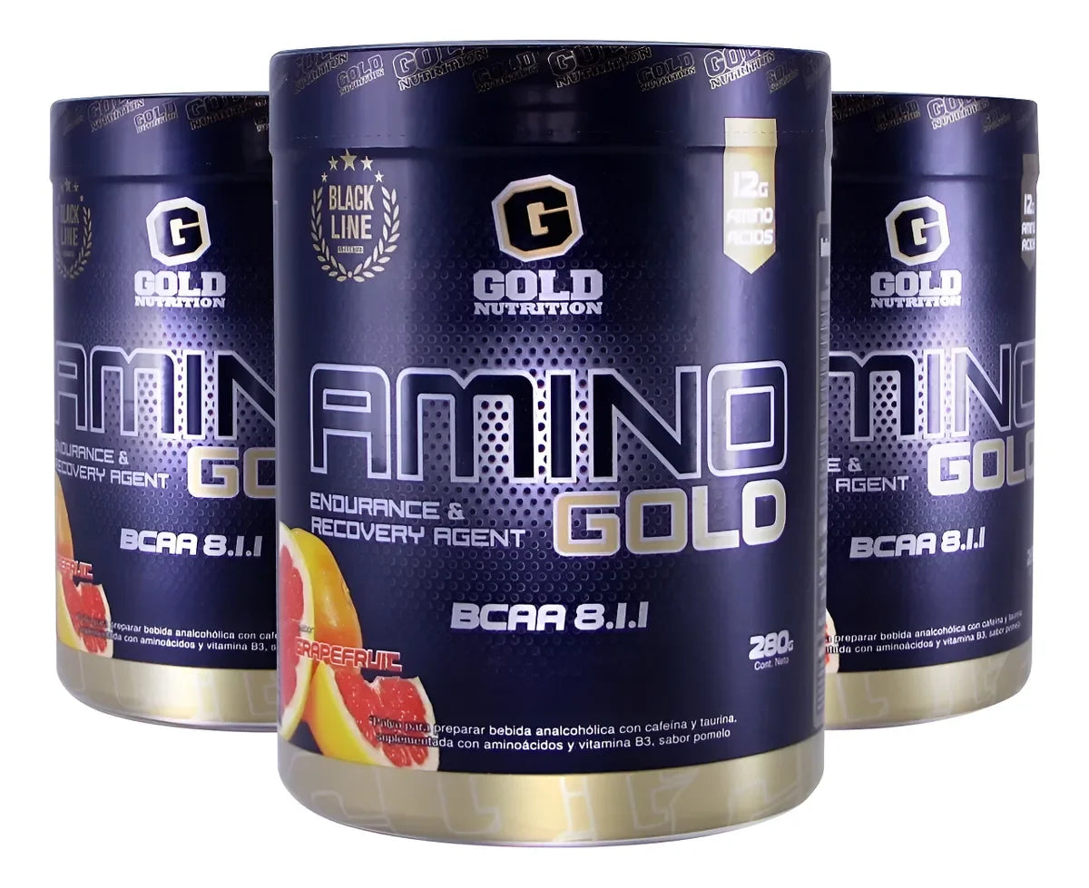 Amino Gold Bcaa Aminoácidos Gold Nutrition Pack X 3