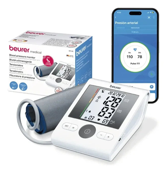 Tensiómetro Digital De Brazo Automático De Alta Precisión Medidor Presion Arterial Beurer Bm 28