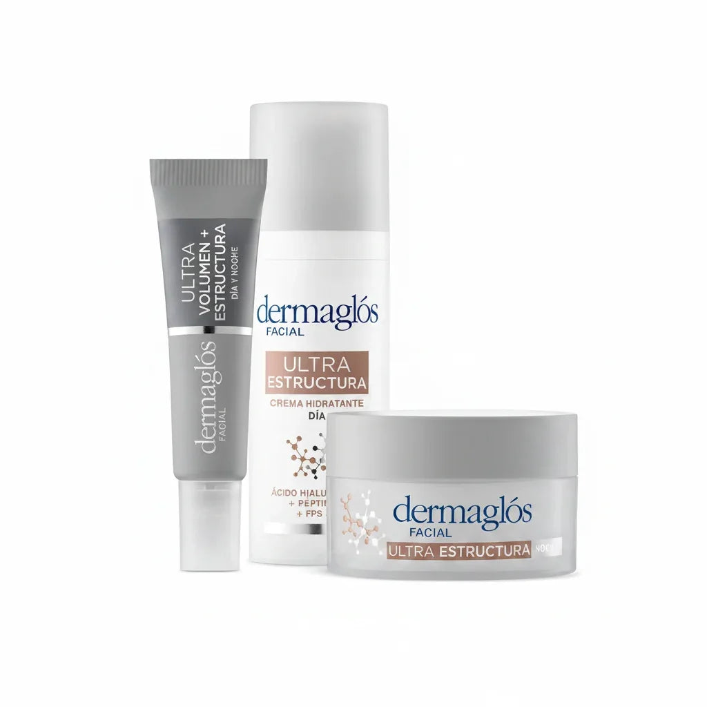 Kit Facial Dermaglós Ultra Estructura Dia Noche Ojos