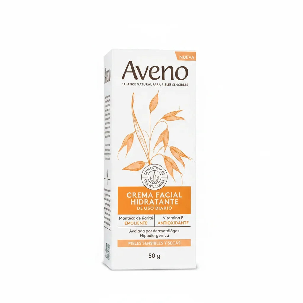 Crema Aveno Facial Para Pieles Secas Y Sensibles 50 Gr