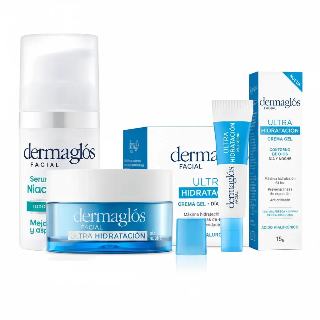 Kit Facial Dermaglós Ultra Hidratante + Serum Niacinamida
