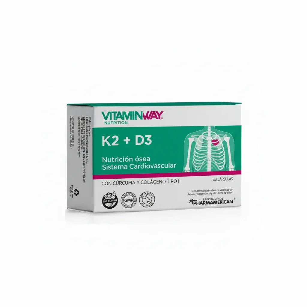 Vitamina K2 + D3 Caja X 30 Capsulas Vitamin Way Sin Sabor