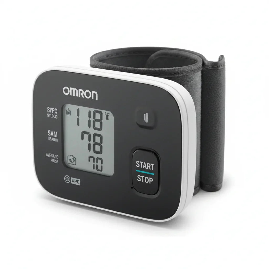 Monitor De Presion Hem-6161t-e Omcron Con Estuche 30memorias Color Negro