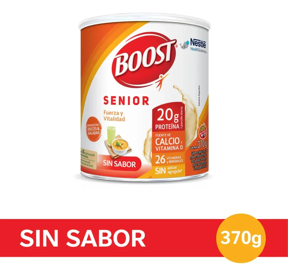 Suplemento Nutricional Nestlé Boost Senior lata 370g en polvo sin sabor