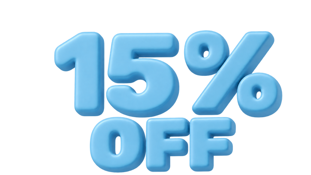 15% OFF