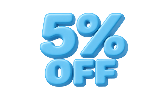 5% OFF