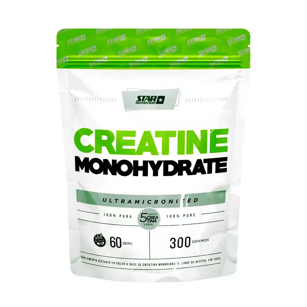 Creatina Monohidratada Star Nutrition 300 Gr - Doypack Sin Sabor