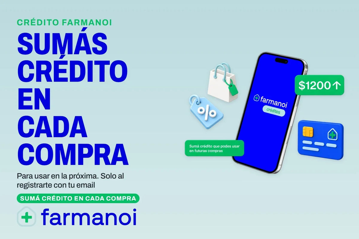 Con cada compra sumás crédito para la próxima