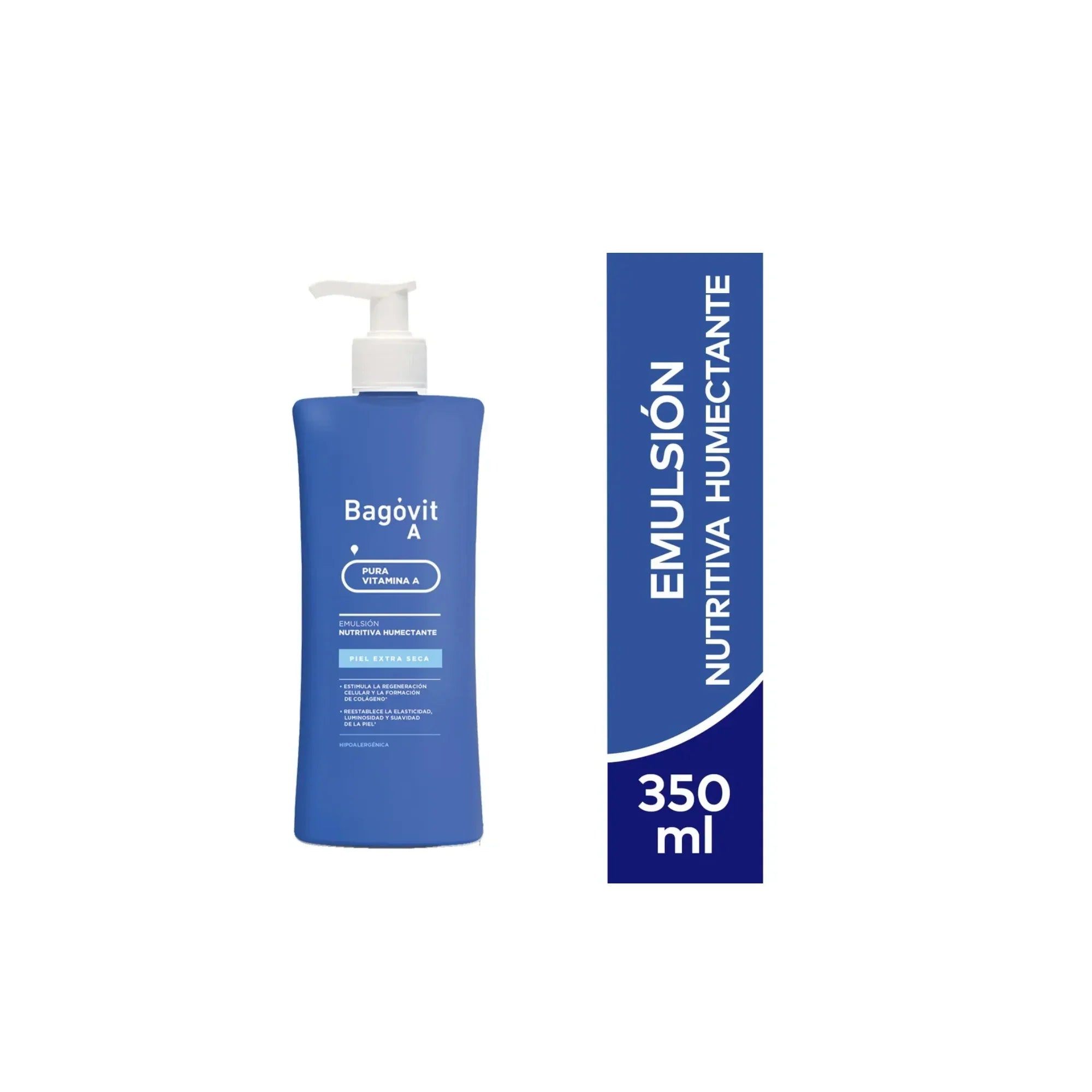 Emulsión para cuerpo Bagóvit Línea Corporal Emulsión Piel Extra Seca en dosificador 350g