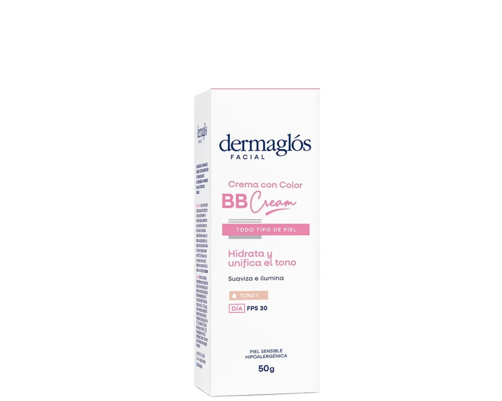Dermaglos Facial Crema Bb Cream Tono Claro Fps 30 50g