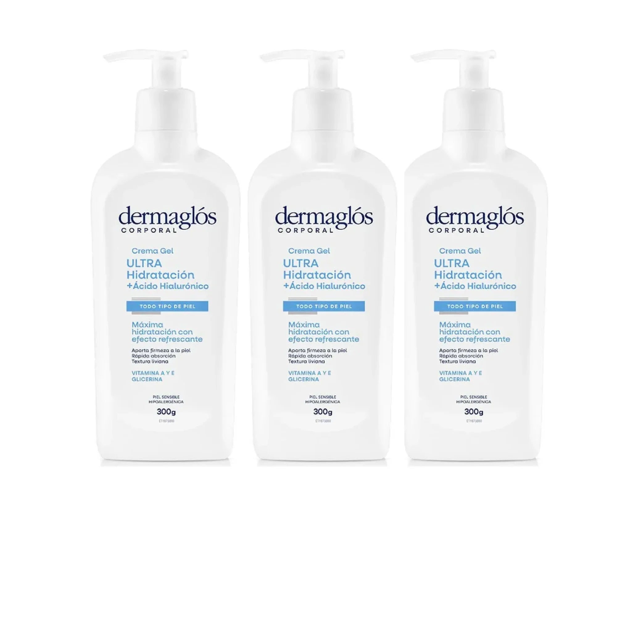 Pack x 3 Dermaglos Corporal Ultra Hidratacion 300 Gramos
